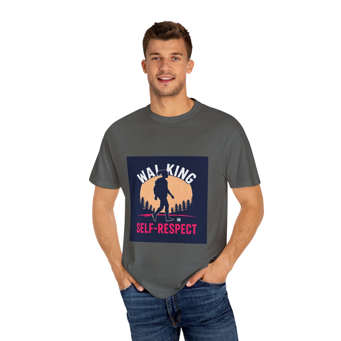 Walking Self Respect T-Shirt: Stride with Confidence, Wear Your Worth.